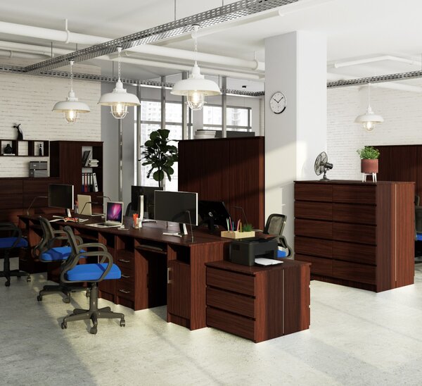 Ak furniture Volně stojící psací stůl Ana 124 cm wenge