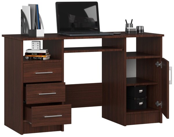 Ak furniture Volně stojící psací stůl Ana 124 cm wenge