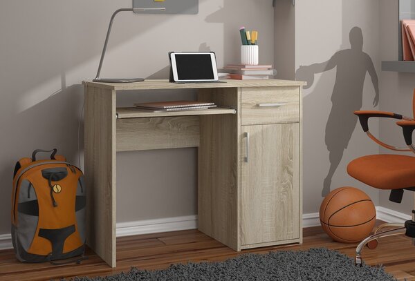 Ak furniture Volně stojící psací stůl Pin 90 cm dub sonoma