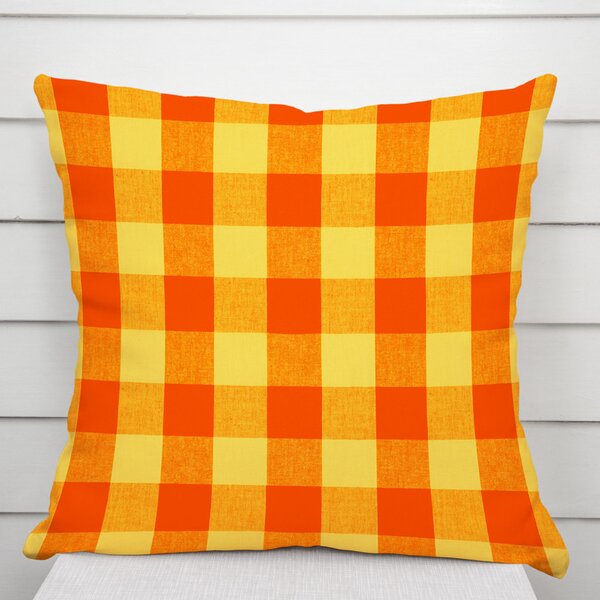 Biante Bavlněný povlak na polštář Olivia OL-003 Oranžovo-žlutá kostka velká 30 x 50 cm