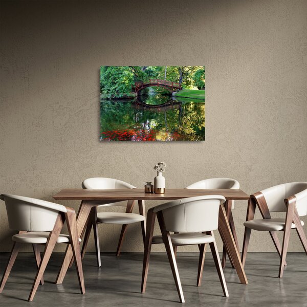 Skleněný obraz řeky (70x50 cm)