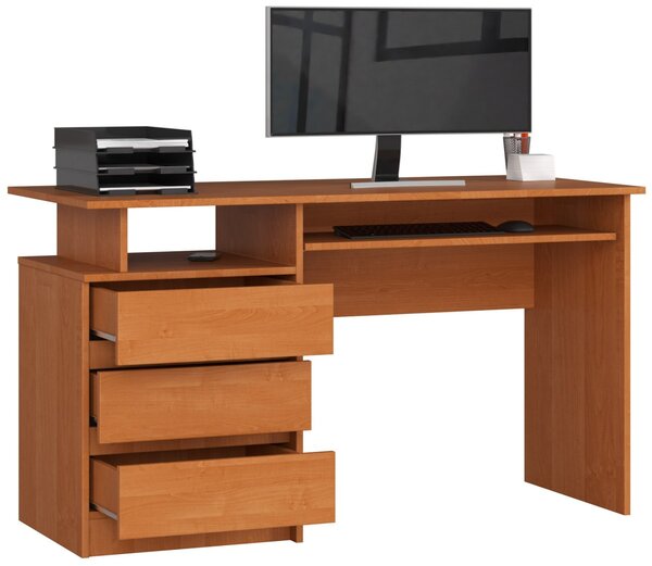 Ak furniture Volně stojící psací stůl CLP 135 cm olše