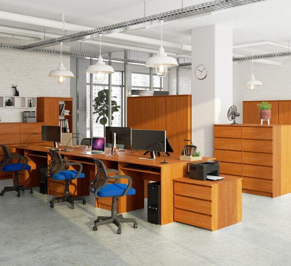 Ak furniture Volně stojící psací stůl CLP 135 cm olše