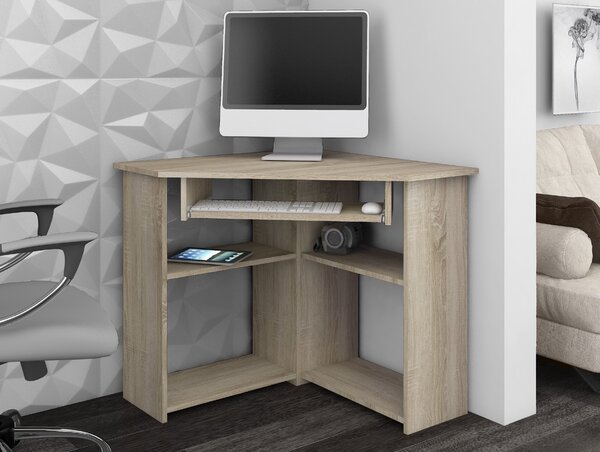 Ak furniture Rohový psací stůl Ted dub sonoma