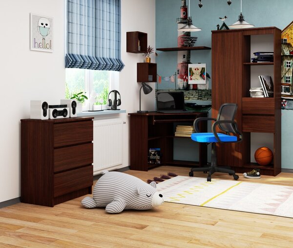 Ak furniture Rohový psací stůl Ted wenge