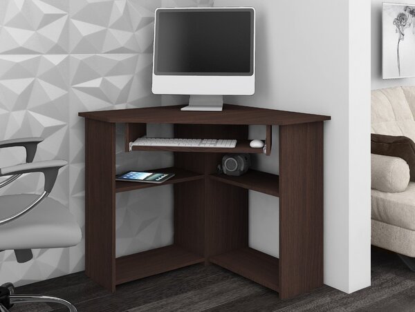 Ak furniture Rohový psací stůl Ted wenge