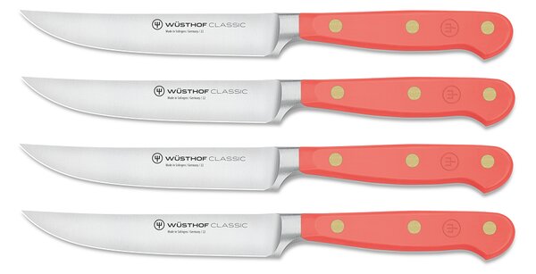 Wüsthof Sada 4 nožů na steaky Classic Colour 12 cm Coral Peach