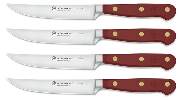 Wüsthof Sada 4 nožů na steaky Classic Colour 12 cm Tasty Sumac