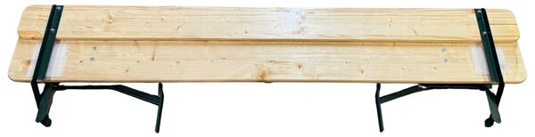 TENTino Profi pivní zahradní set 220x50 cm - STŮL + 2x LAVICE S OPĚRKOU