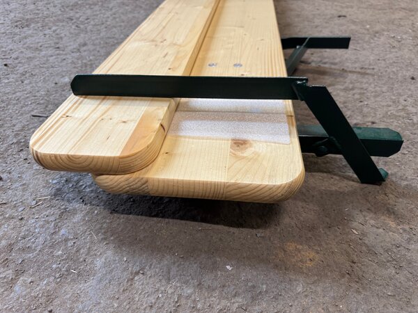 TENTino Profi pivní zahradní set 220x50 cm - STŮL + 2x LAVICE S OPĚRKOU