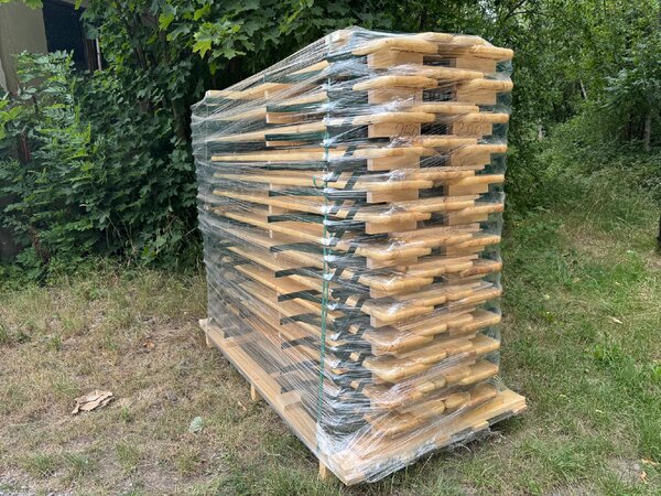 TENTino Profi pivní zahradní set 220x50 cm - STŮL + 2x LAVICE S OPĚRKOU