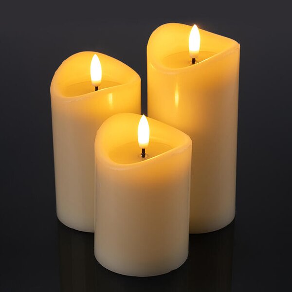 LED svíčka z včelího vosku Home Styling Collection