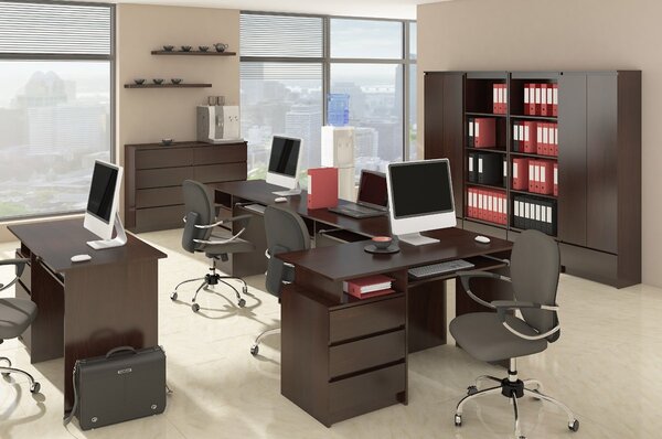 Ak furniture Volně stojící psací stůl B-17 120 cm wenge