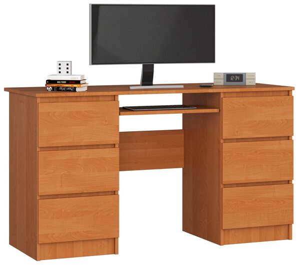 Ak furniture Psací stůl A-11 135 cm olše