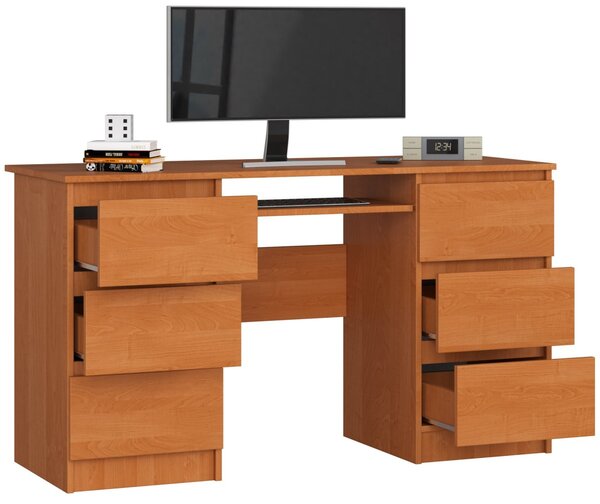 Ak furniture Psací stůl A-11 135 cm olše