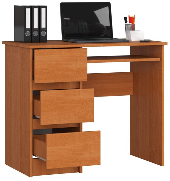 Ak furniture Psací stůl A-6 90 cm olše levý
