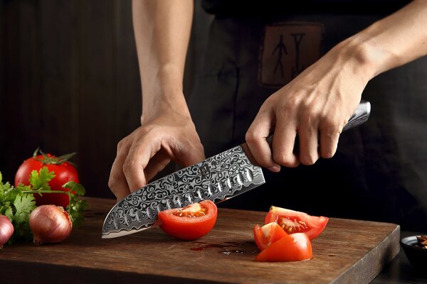 Santoku nůž XinZuo Ya B20 7"