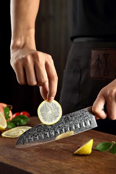 Santoku nůž XinZuo Ya B20 7"