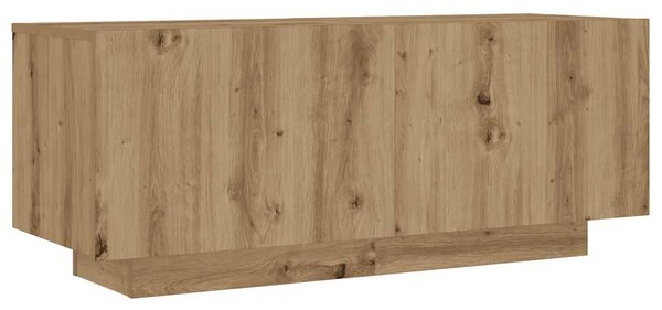 Noční stolek dub artisan 100x35x40 cm kompozitní dřevo 3329174