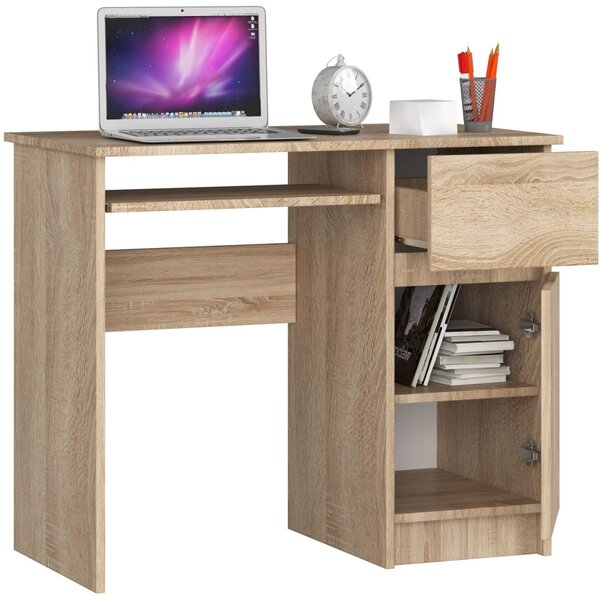 Ak furniture Psací stůl PIKSEL 90 cm dub sonoma pravý