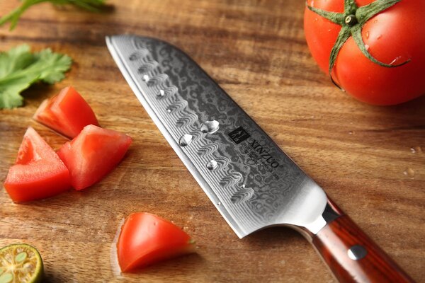 Santoku nůž XinZuo Yu B13R 5"