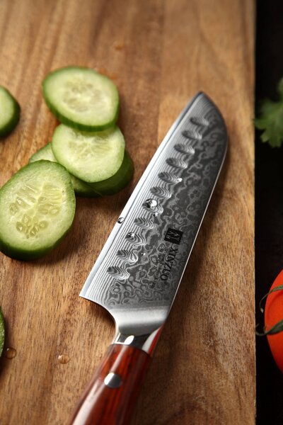 Santoku nůž XinZuo Yu B13R 5"