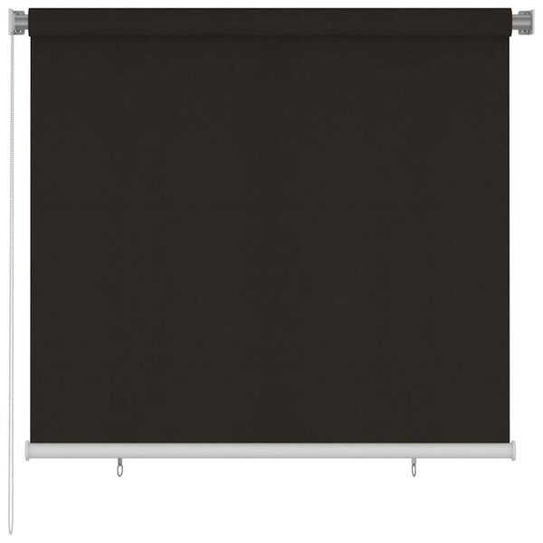 Venkovní roleta 165 (Š) x 140 (V) cm hnědá HDPE 312970