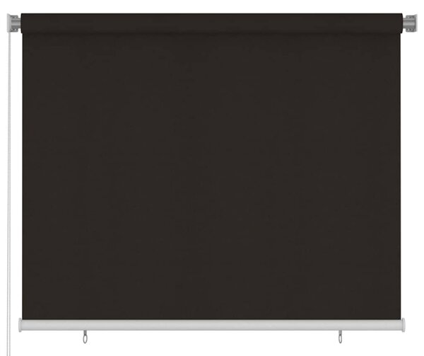 Venkovní roleta 185 (Š) x 140 (V) cm hnědá HDPE 312971
