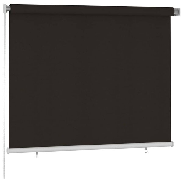 Venkovní roleta 185 (Š) x 140 (V) cm hnědá HDPE 312971
