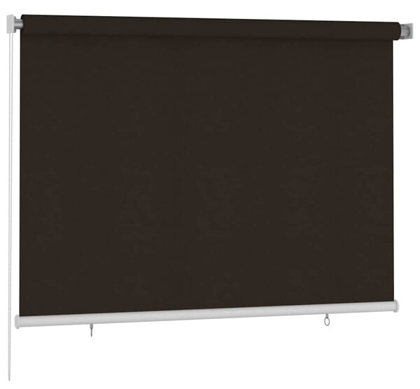 Venkovní roleta 205 (Š) x 140 (V) cm hnědá HDPE 312972