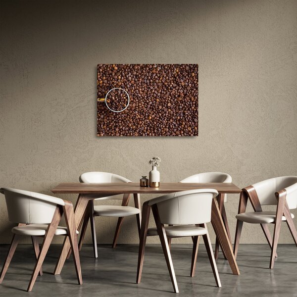 Skleněný obraz - kávové zrna (70x50 cm)