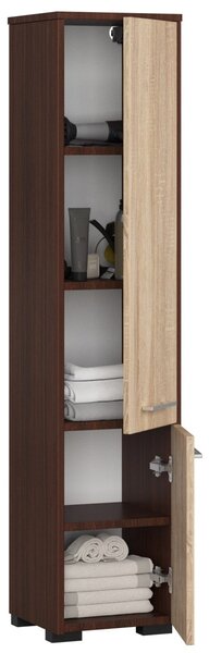 Ak furniture Koupelnová skříňka Fin I 30 cm venge/sonoma