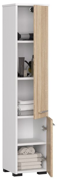 Ak furniture Koupelnová skříňka Fin I 30 cm bílá/sonoma