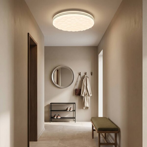 Reality Leuchten LED stropní světlo Tiger RGB hvězdný efekt, stmívatelný, Bílá / opál, Obývací pokoj / jídelna, Plast, Moderní