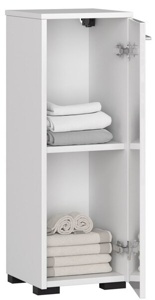 Ak furniture Koupelnová skříňka Fin 30 cm bílá lesk