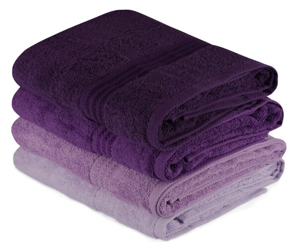 L'essentiel Sada ručníků Rainbow 70x140 cm lila
