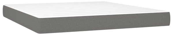 Box spring postel s matrací tmavě šedá 160x200 cm textil 3136846
