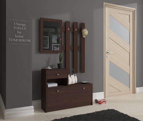 Ak furniture Předsíňová stěna Bole venge