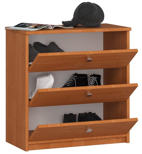 Ak furniture Botník Mini 60 cm - 3 dvířka olše