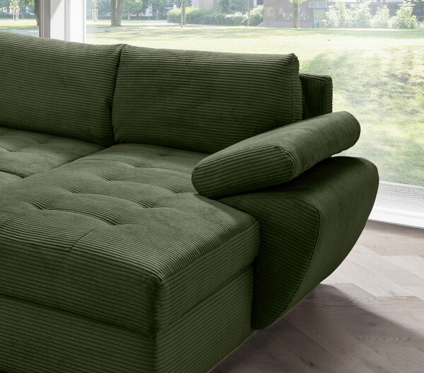 SEDACÍ SOUPRAVA, textil, tmavě zelená P & B - Sedací soupravy, Online Only