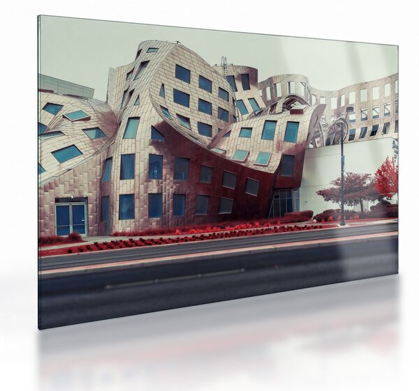 Skleněný obraz - architektonická stavba (70x50 cm)