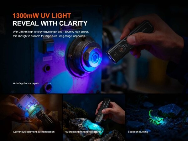 Fenix E06RPROEUBLC-LED Stm. nab. svítilna LED/USB 1650mAh IP66 1600lm 111h černá
