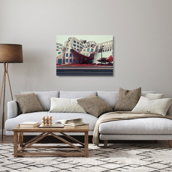 Skleněný obraz - architektonická stavba (70x50 cm)