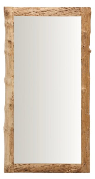 Kave Home Dřevěné závěsné zrcadlo Ibro 200 x 105 cm