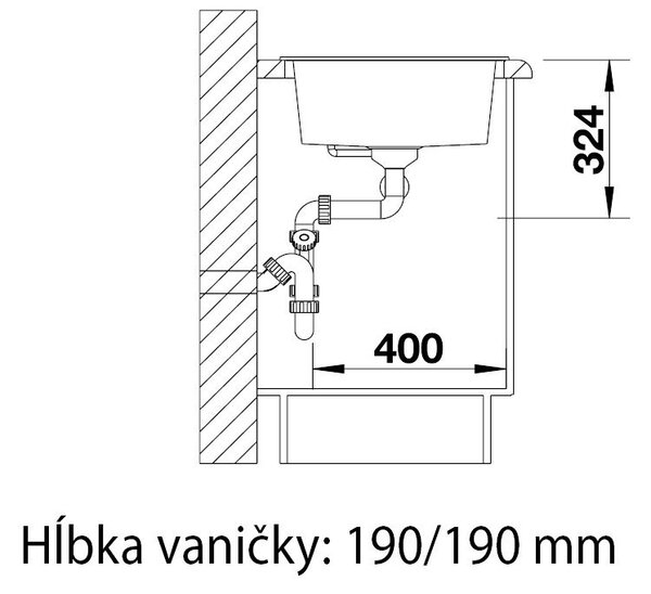 Blanco Metra 9, silgranitový dřez 860x500x190 mm, 2-komorový, šedá vulkán, BLA-527304