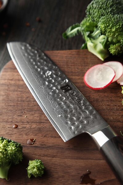 Santoku nůž XinZuo He B1H 7"