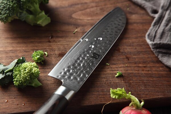 Santoku nůž XinZuo He B1H 7"
