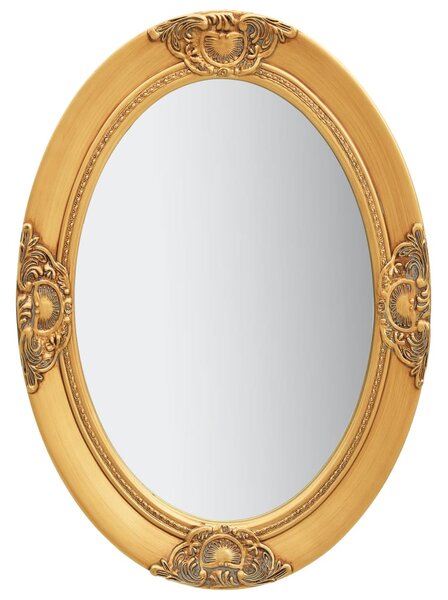 Nástěnné zrcadlo barokní styl 50 x 70 cm zlaté