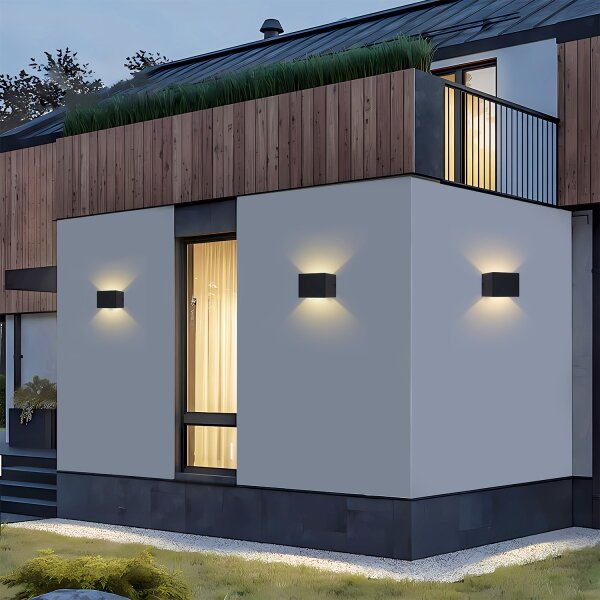 Brilagi - LED Venkovní nástěnné svítidlo DONNANI LED/5W/230V černá IP44