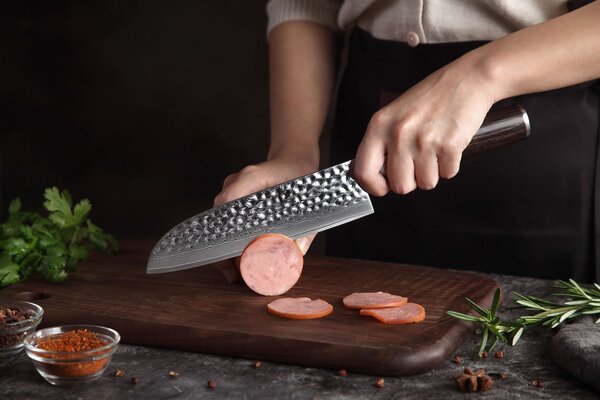 Santoku nůž XinZuo He B1H 7"